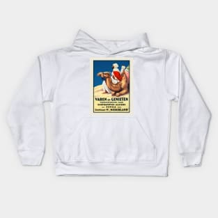 Algeria Netherlands Vintage Travel Poster 1926 Kids Hoodie